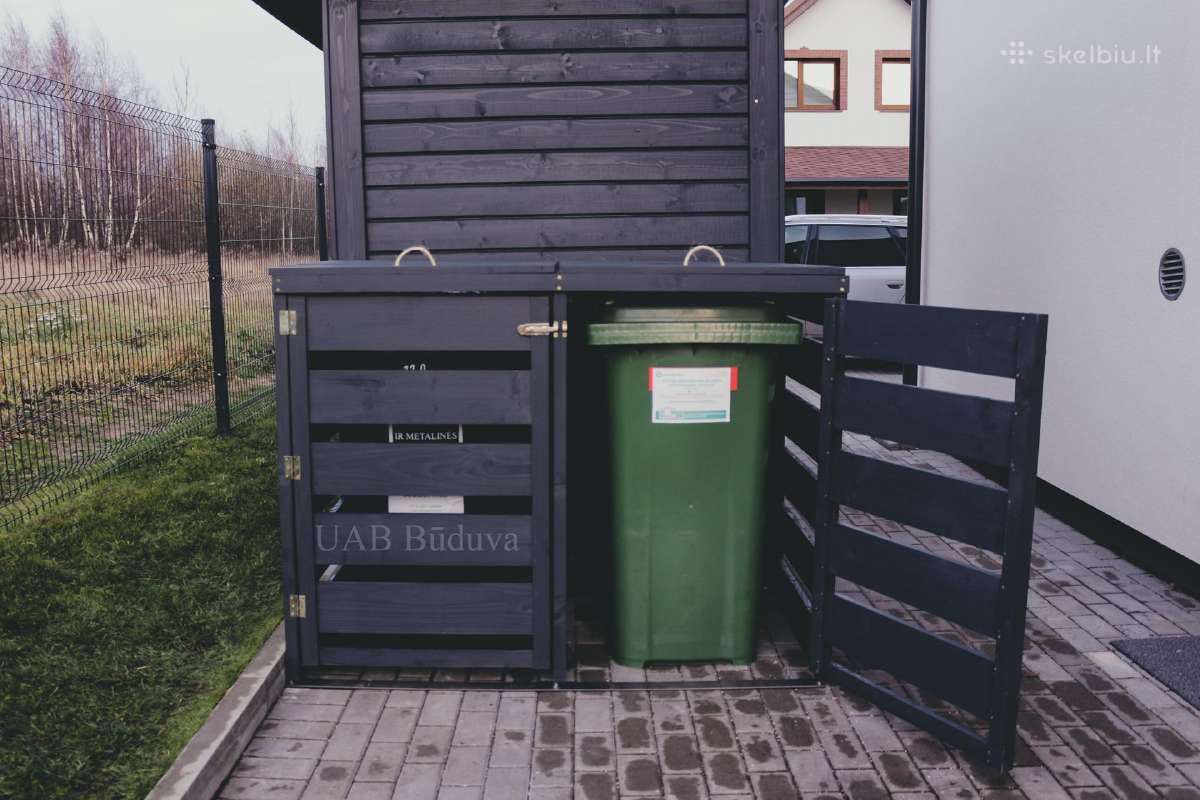 Šiukšlių konteinerių stoginė, konteinerine. | Skelbiu.lt Šiukšlių konteinerių stoginė, konteinerine.