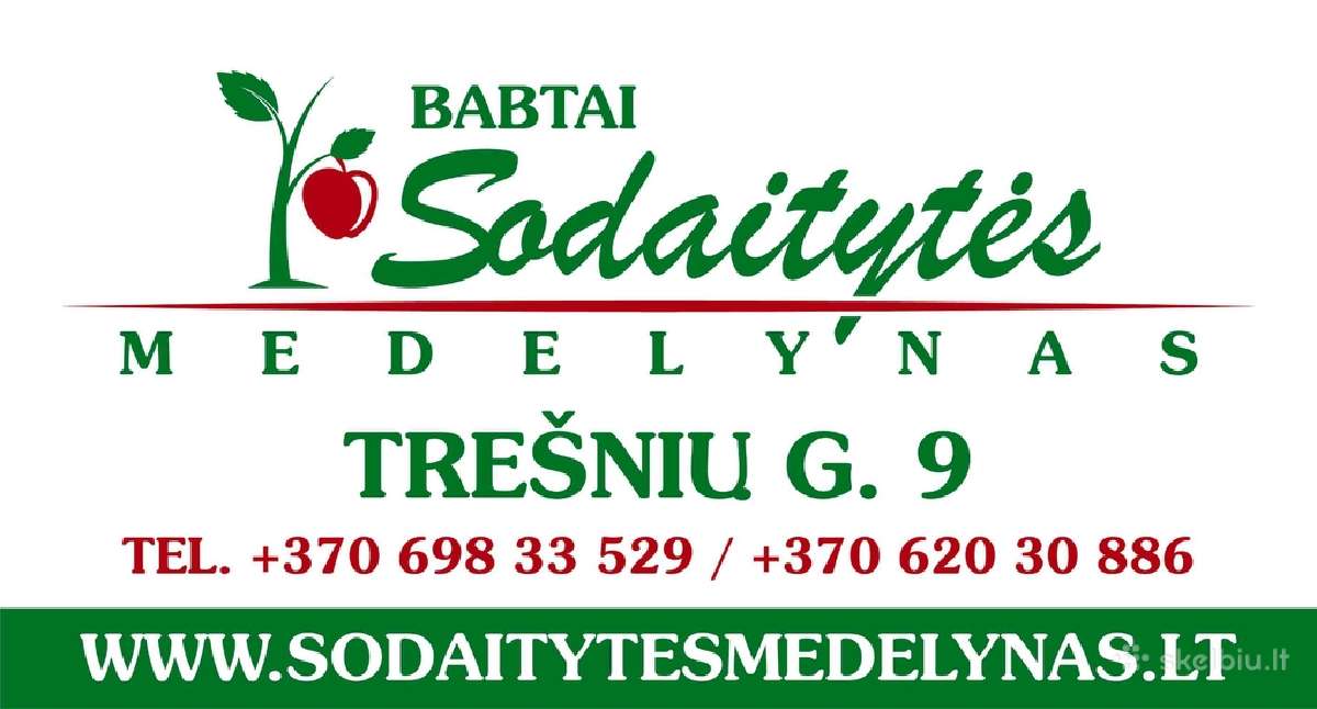 Vaismedžiai, šilauogės ir vaiskrūmiai