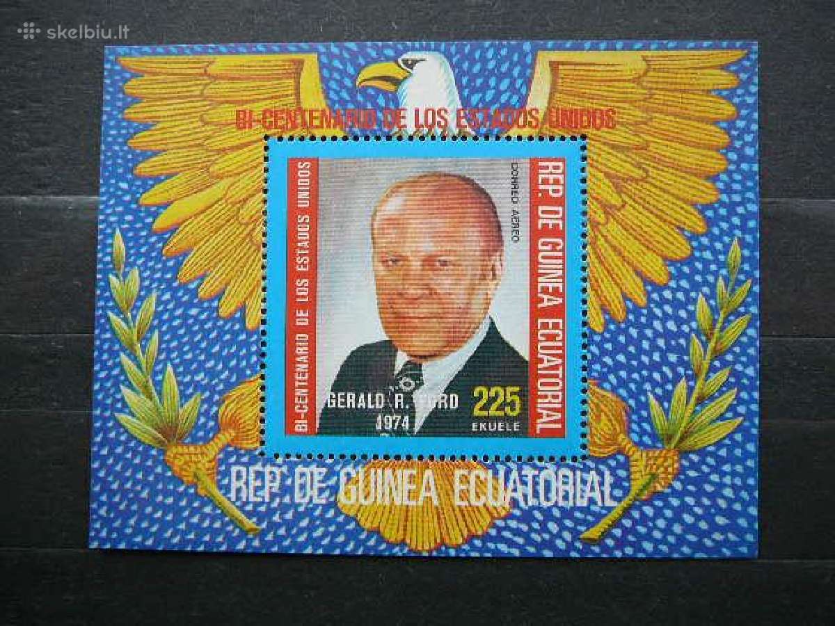 Prezidentas G. Fordas Ekv. Gvineja svarus blk738