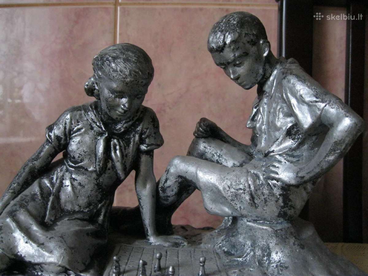 Šachmatai. Reta – Didele CcCCCP Metaline Statulele - nuotraukos Nr. 2