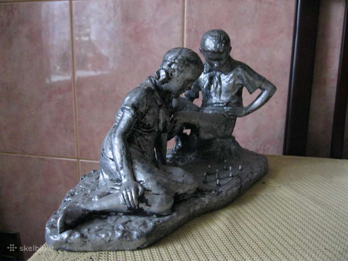 Šachmatai. Reta – Didele CcCCCP Metaline Statulele - nuotraukos Nr. 8