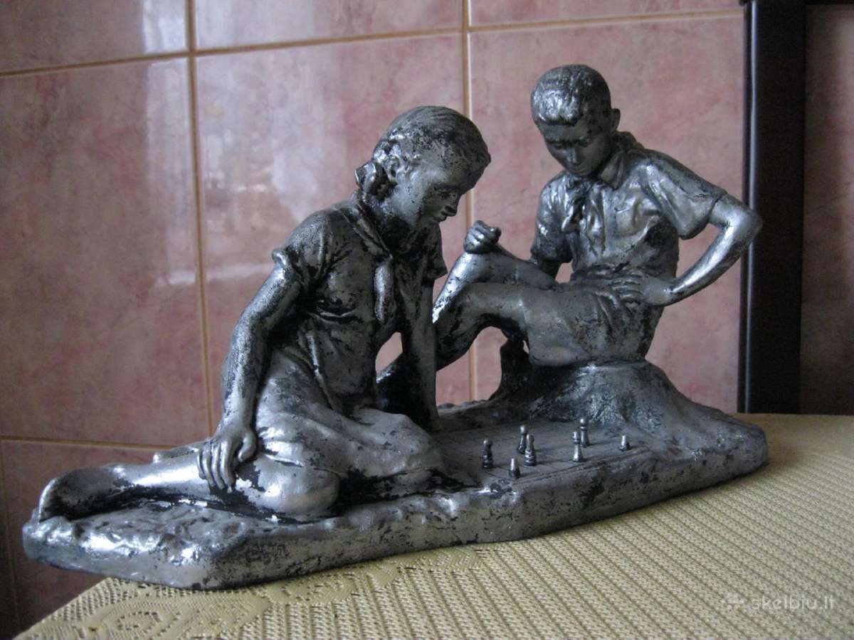 Šachmatai. Reta – Didele CcCCCP Metaline Statulele - nuotraukos Nr. 9