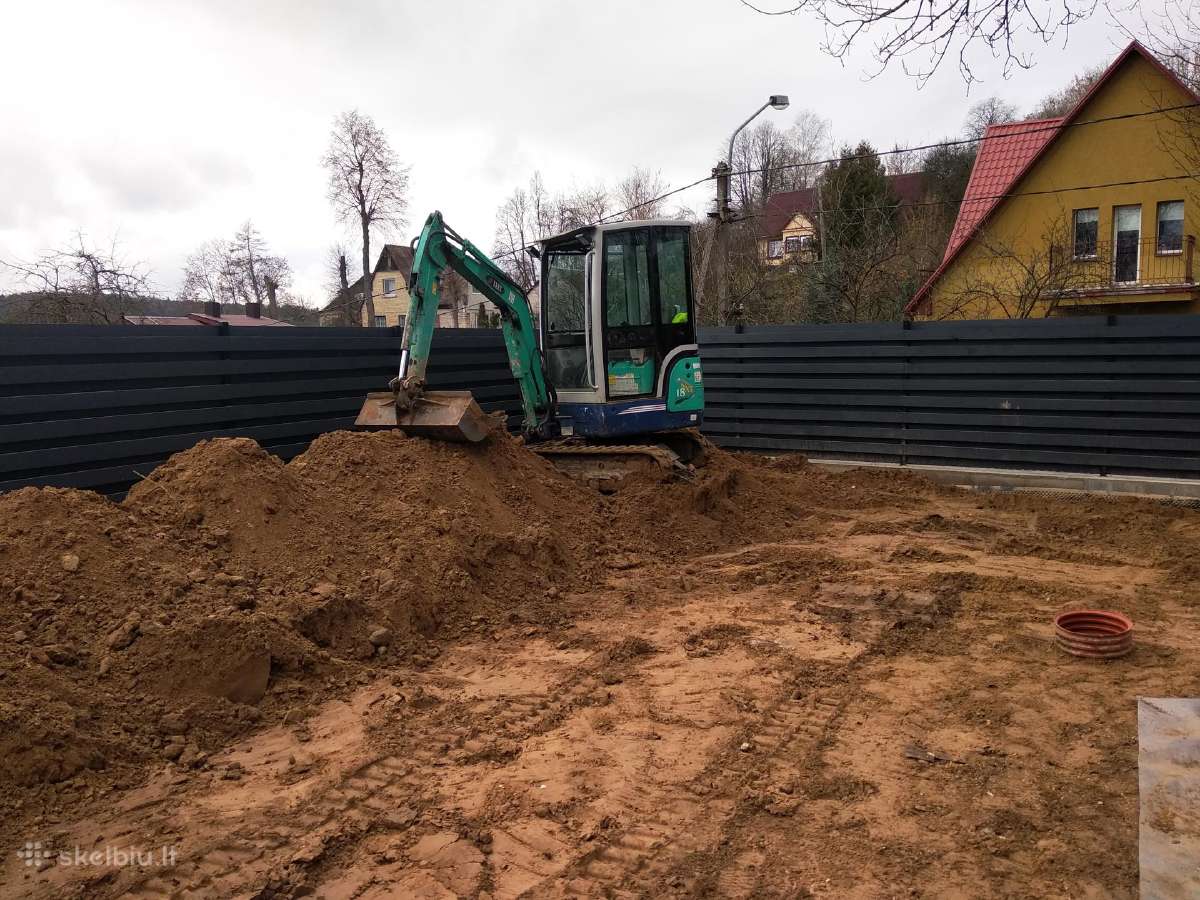 Mini ekskavatoriaus nuoma su patyrusiu operatorium - nuotraukos Nr. 16
