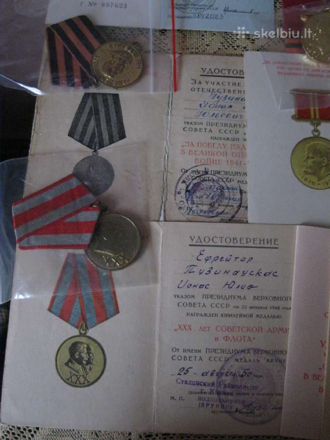 CCCP Ordinas Ir Medaliai.zr. Foto.apdovanotas - nuotraukos Nr. 7
