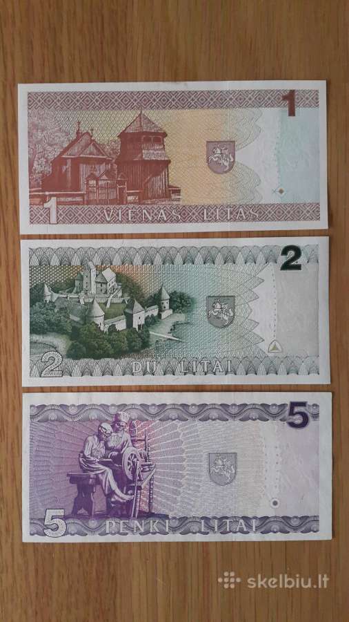 Unc (bankinio stovio) litai banknotai - nuotraukos Nr. 8