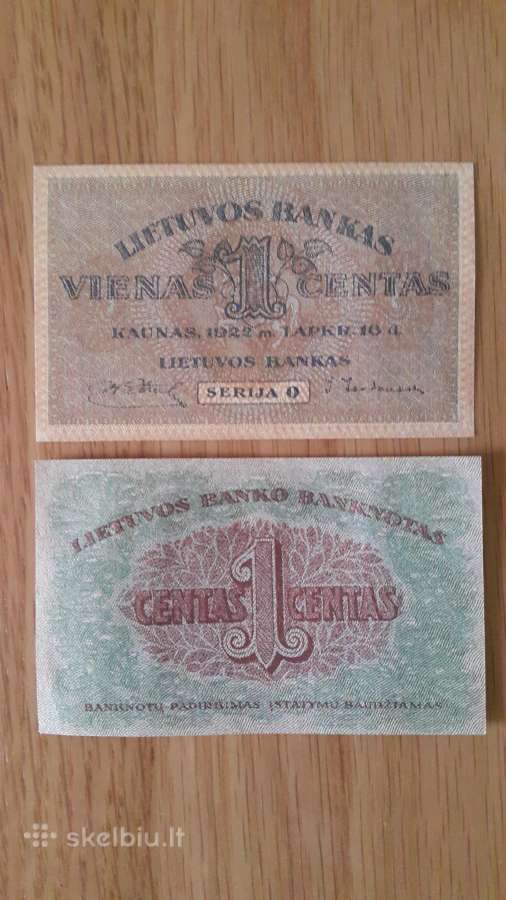 1922 m. 1 centas (Kopija)