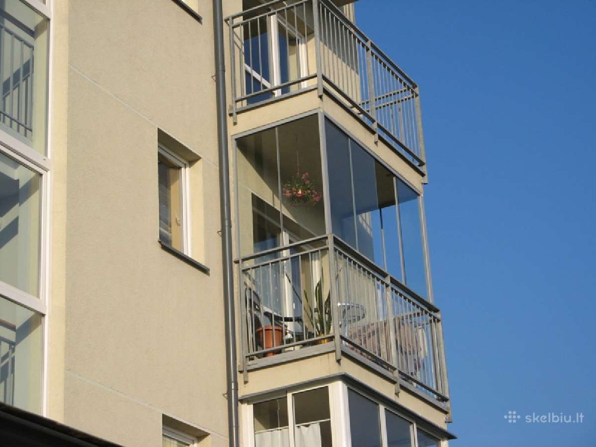 Balkono, pavesines, verandos stiklinimas aliuminio - nuotraukos Nr. 6
