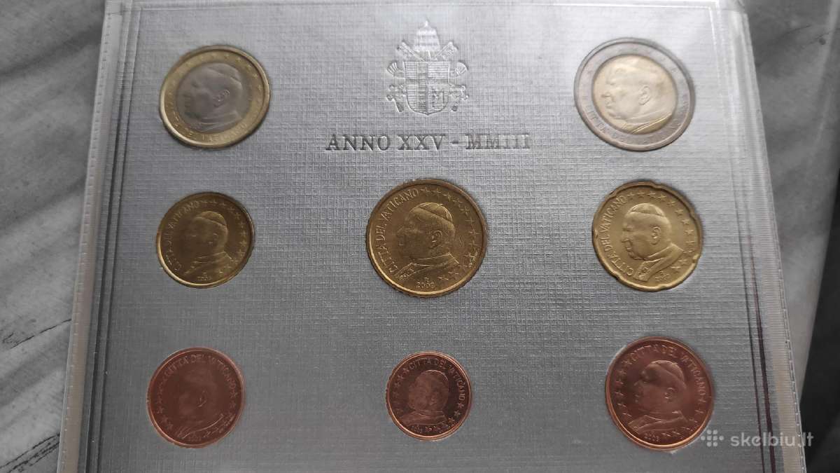 Vatikano 2003 euro monetų rinkinys - nuotraukos Nr. 5