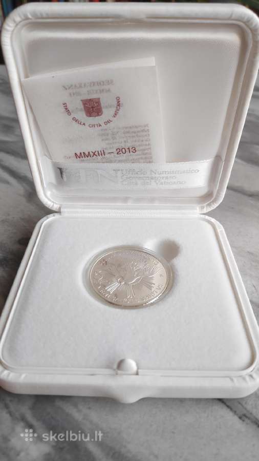 Vatikano 2013 5€ sidabrinė Sede Vacante moneta - nuotraukos Nr. 9