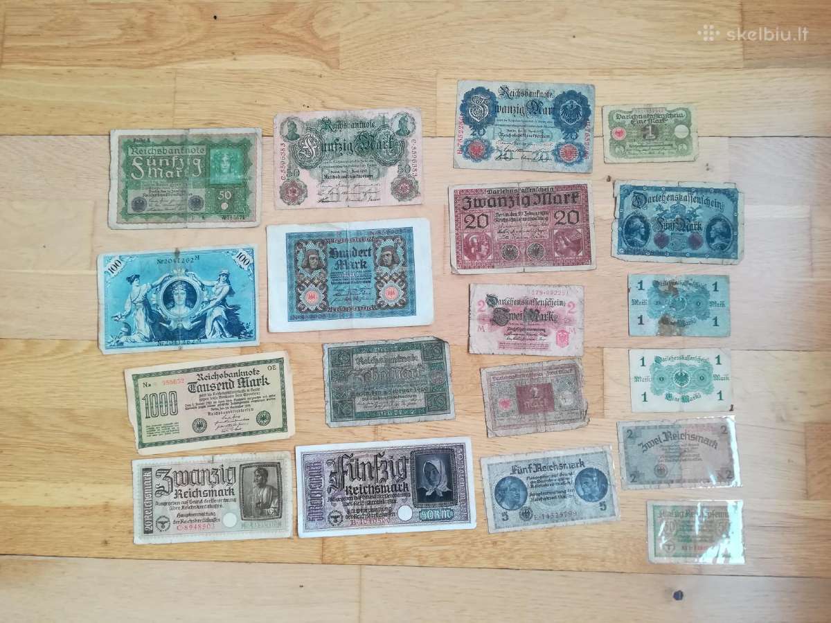 Vokiškų banknotų rinkinis