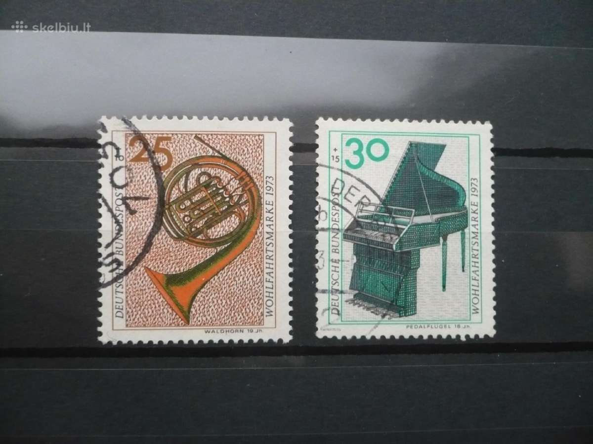 1973 Charity Stamps - Musical Instruments