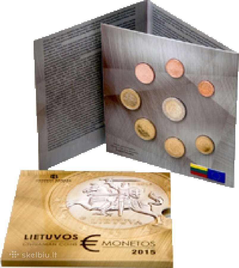 2015 metų laidos apyvartinių monetų rinkinys (bu)