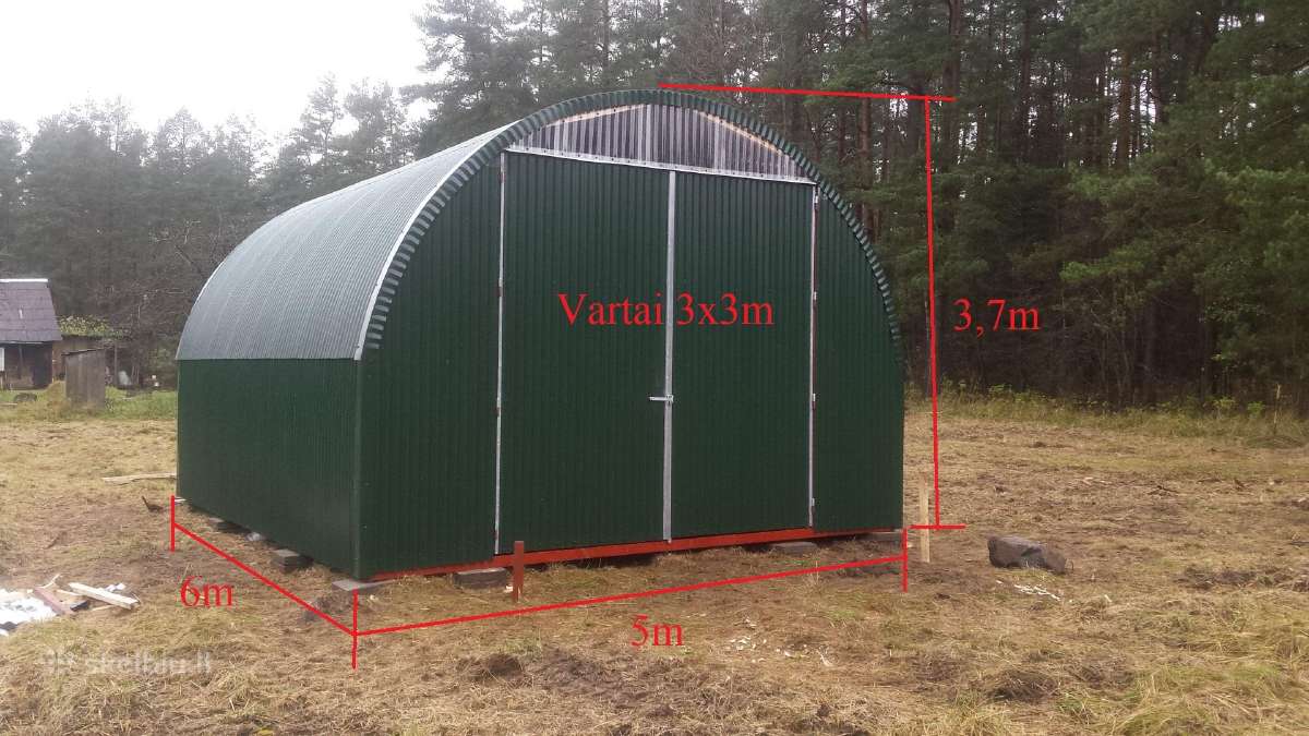 Metalinės konstrukcijos - mini angaro - nuotraukos Nr. 2
