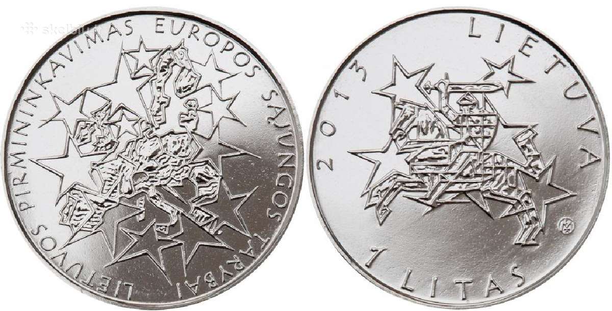 1 lito moneta, Lietuvos Pirmininkavimui Es Tarybai