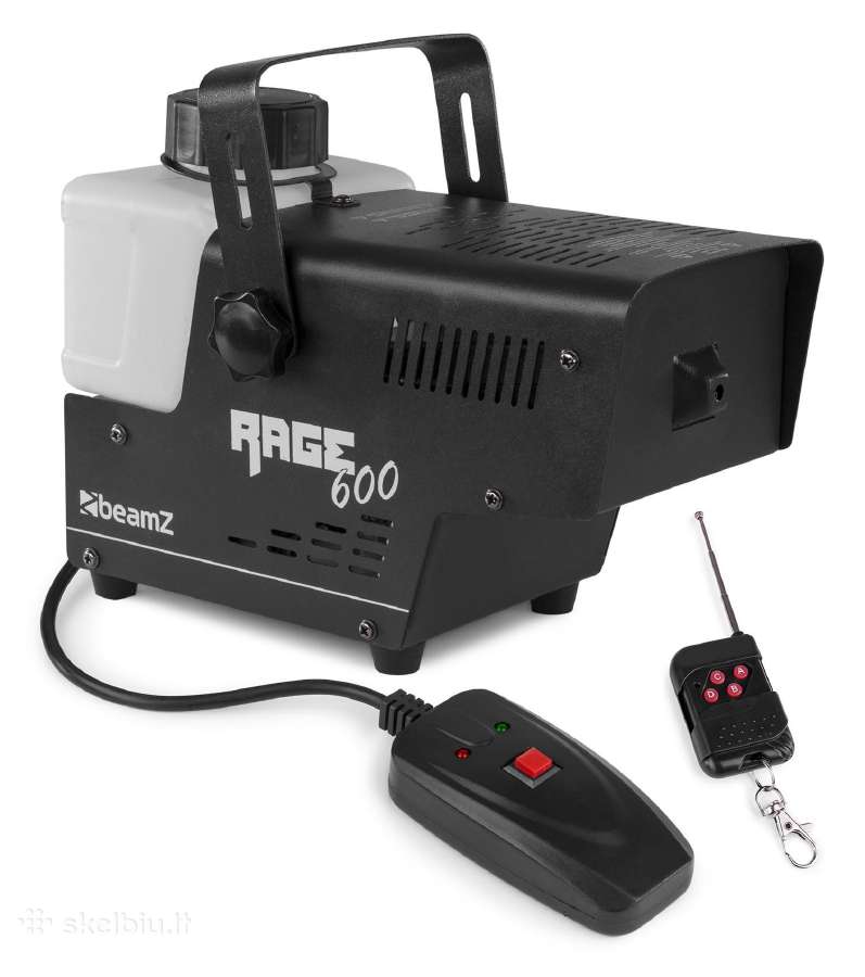 Dūmų mašina su belaidžiu valdikliu Beamz Rage 600