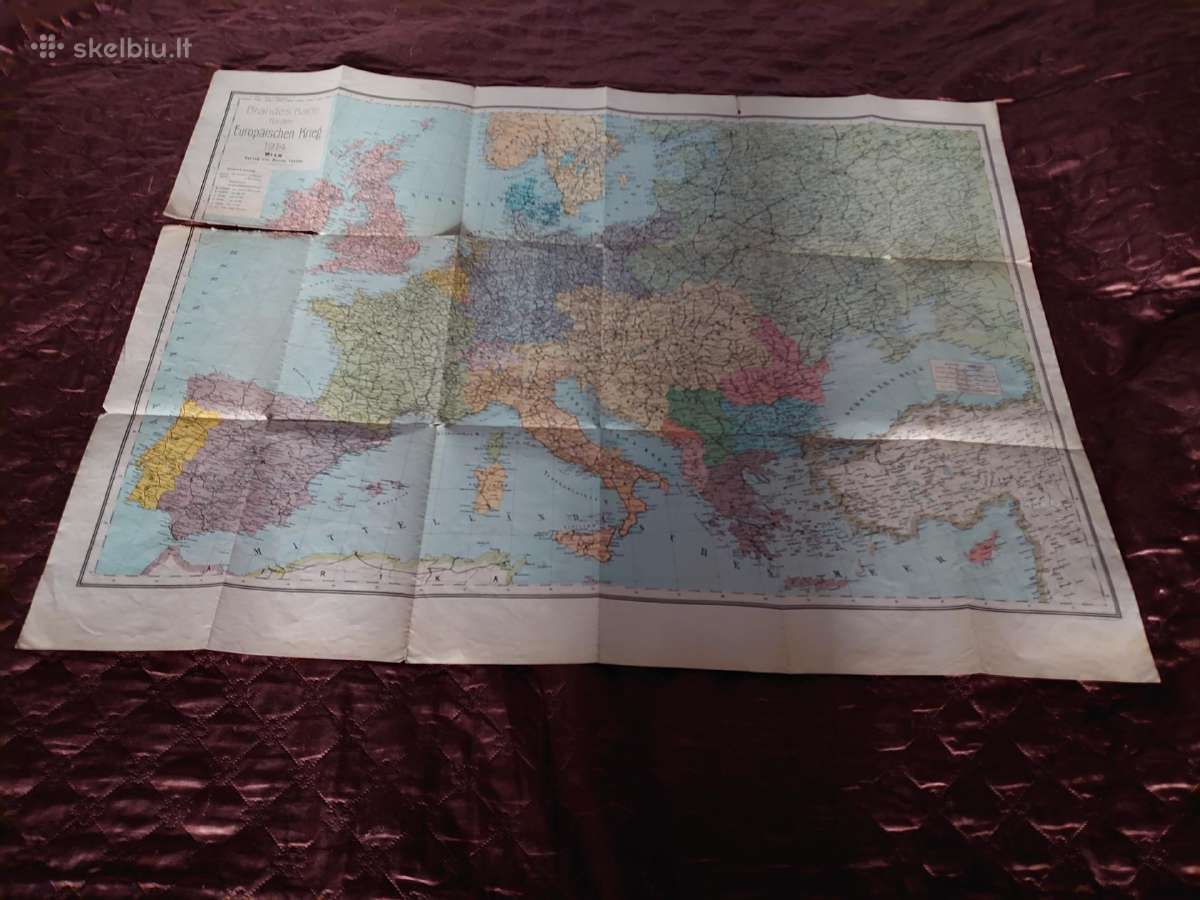 1914 m. Europos žemėlapis