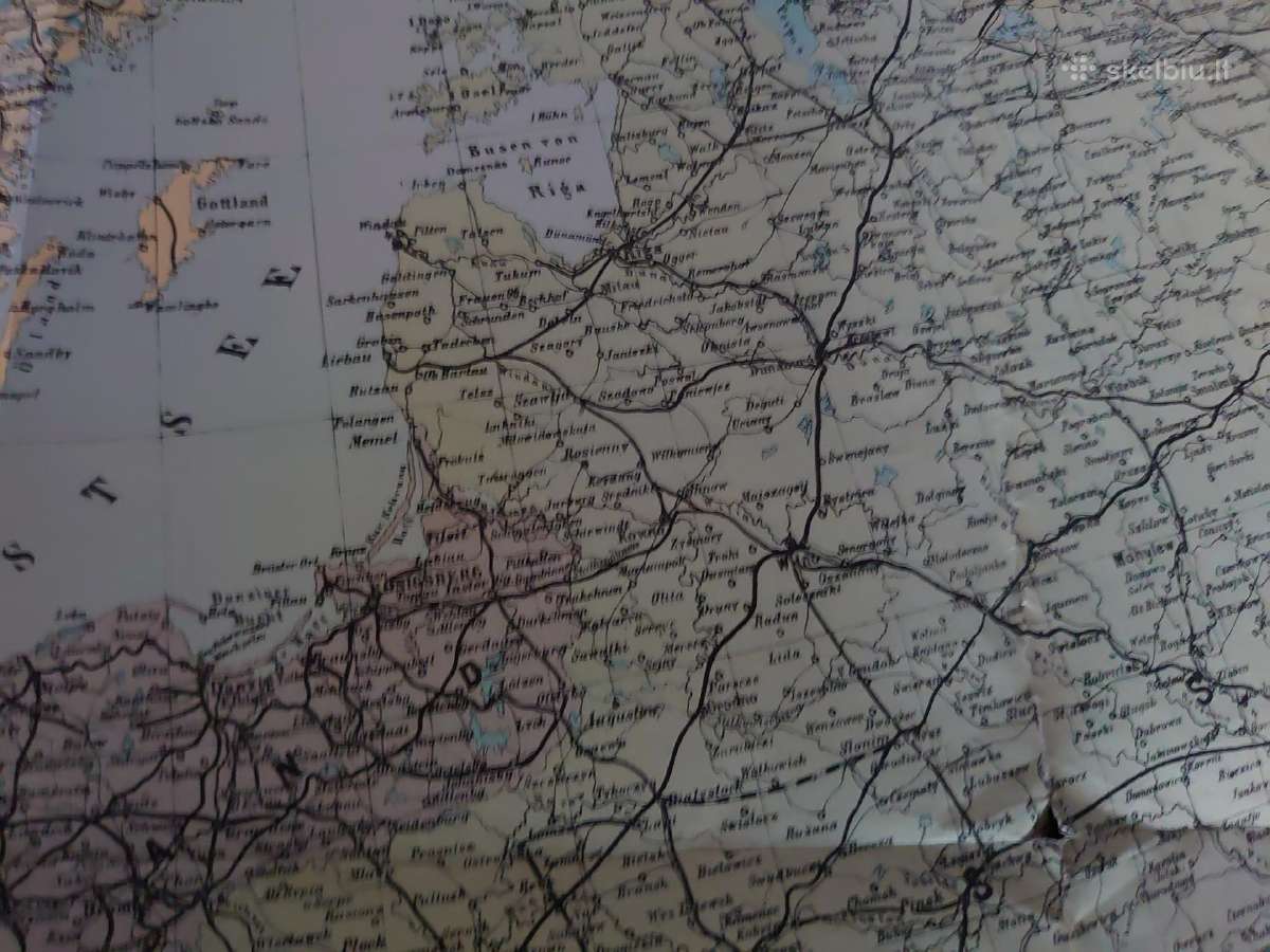 1914 m. Europos žemėlapis - nuotraukos Nr. 3