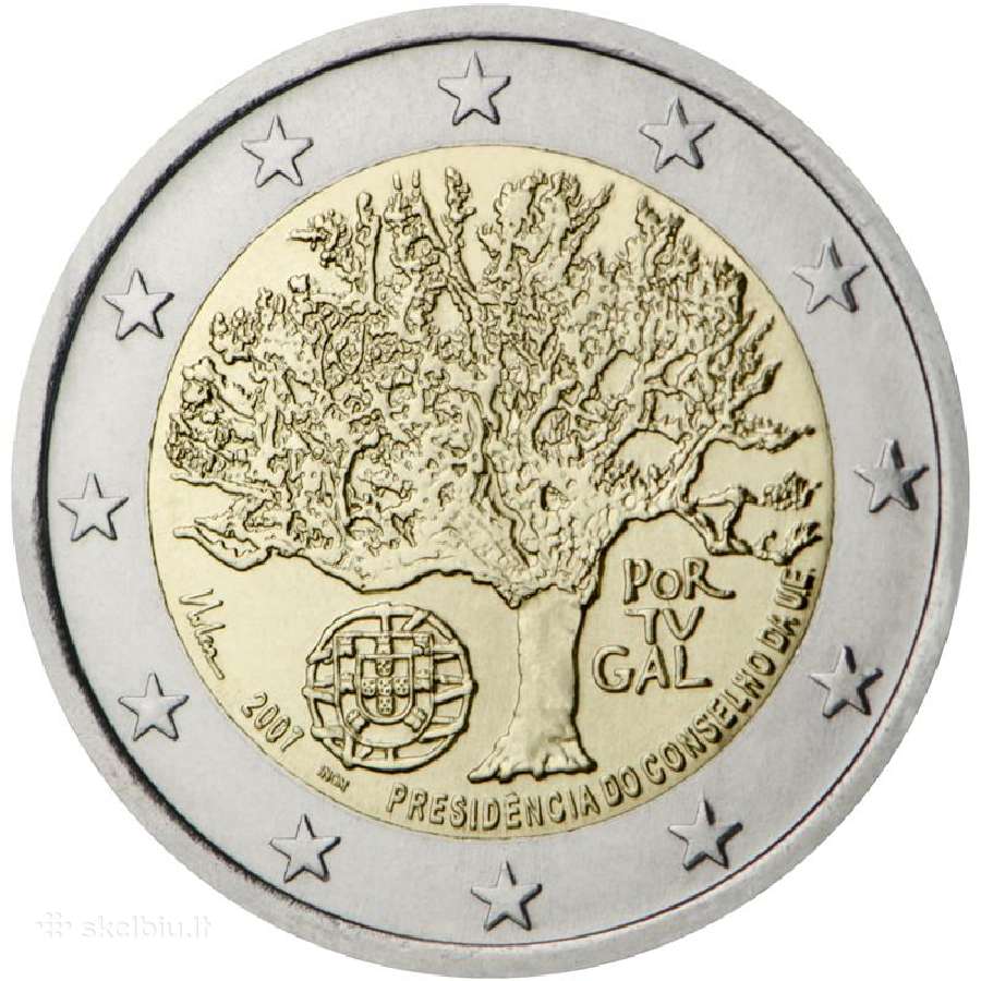 Portugalijos proginės euro monetos - nuotraukos Nr. 29