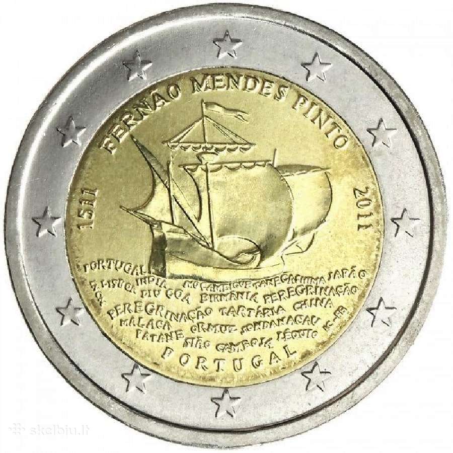 Portugalijos proginės euro monetos - nuotraukos Nr. 27