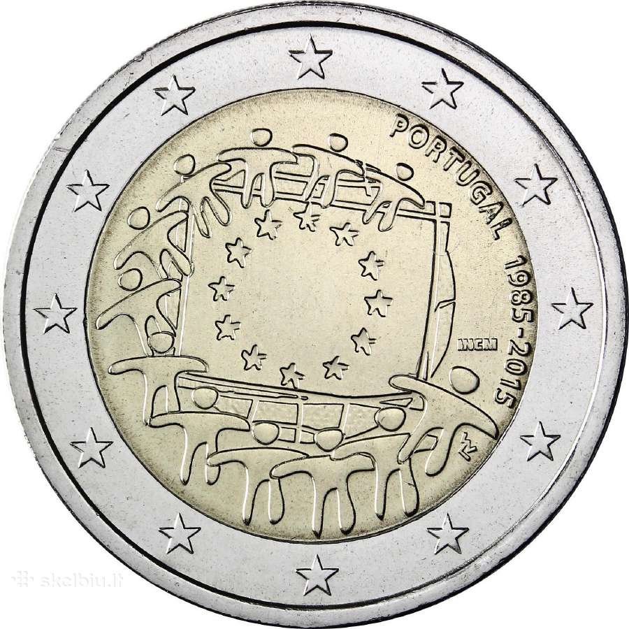 Portugalijos proginės euro monetos - nuotraukos Nr. 23