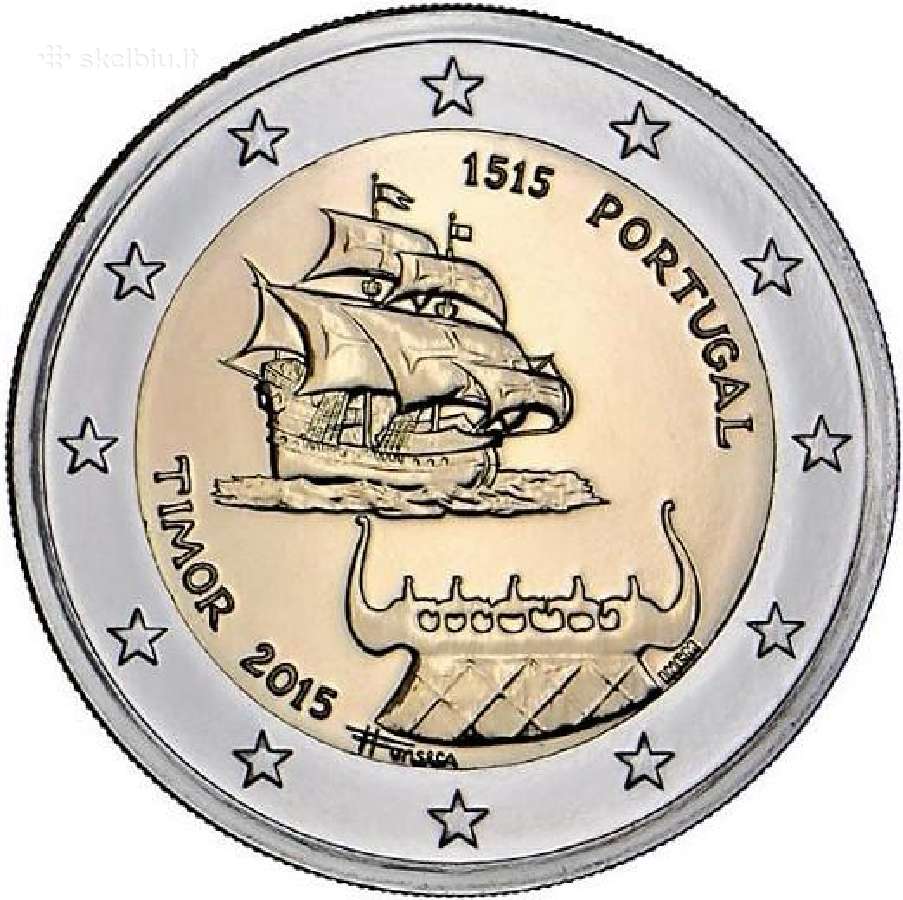 Portugalijos proginės euro monetos - nuotraukos Nr. 21