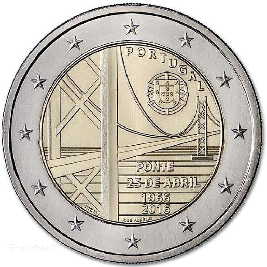 Portugalijos proginės euro monetos - nuotraukos Nr. 20
