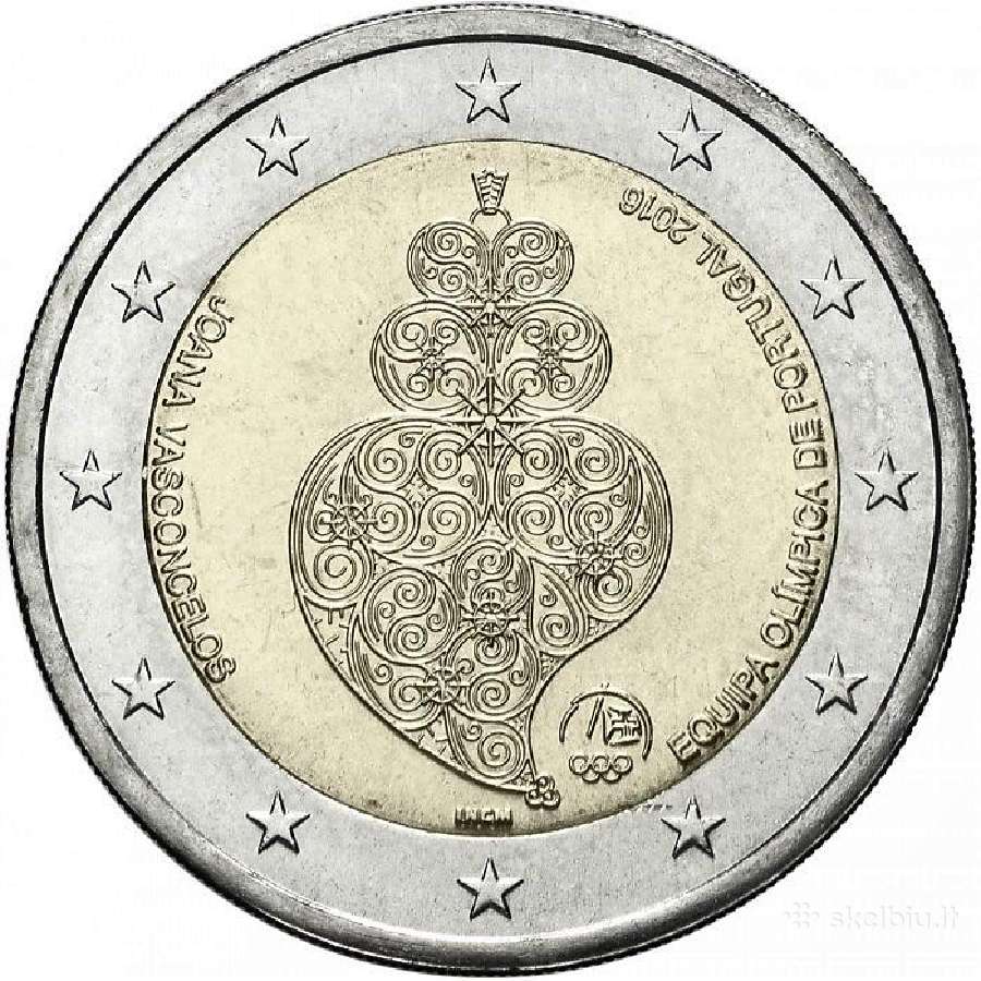 Portugalijos proginės euro monetos - nuotraukos Nr. 19