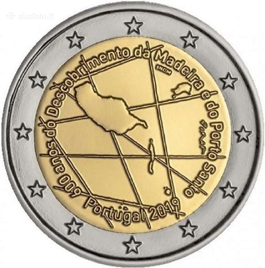 Portugalijos proginės euro monetos - nuotraukos Nr. 13