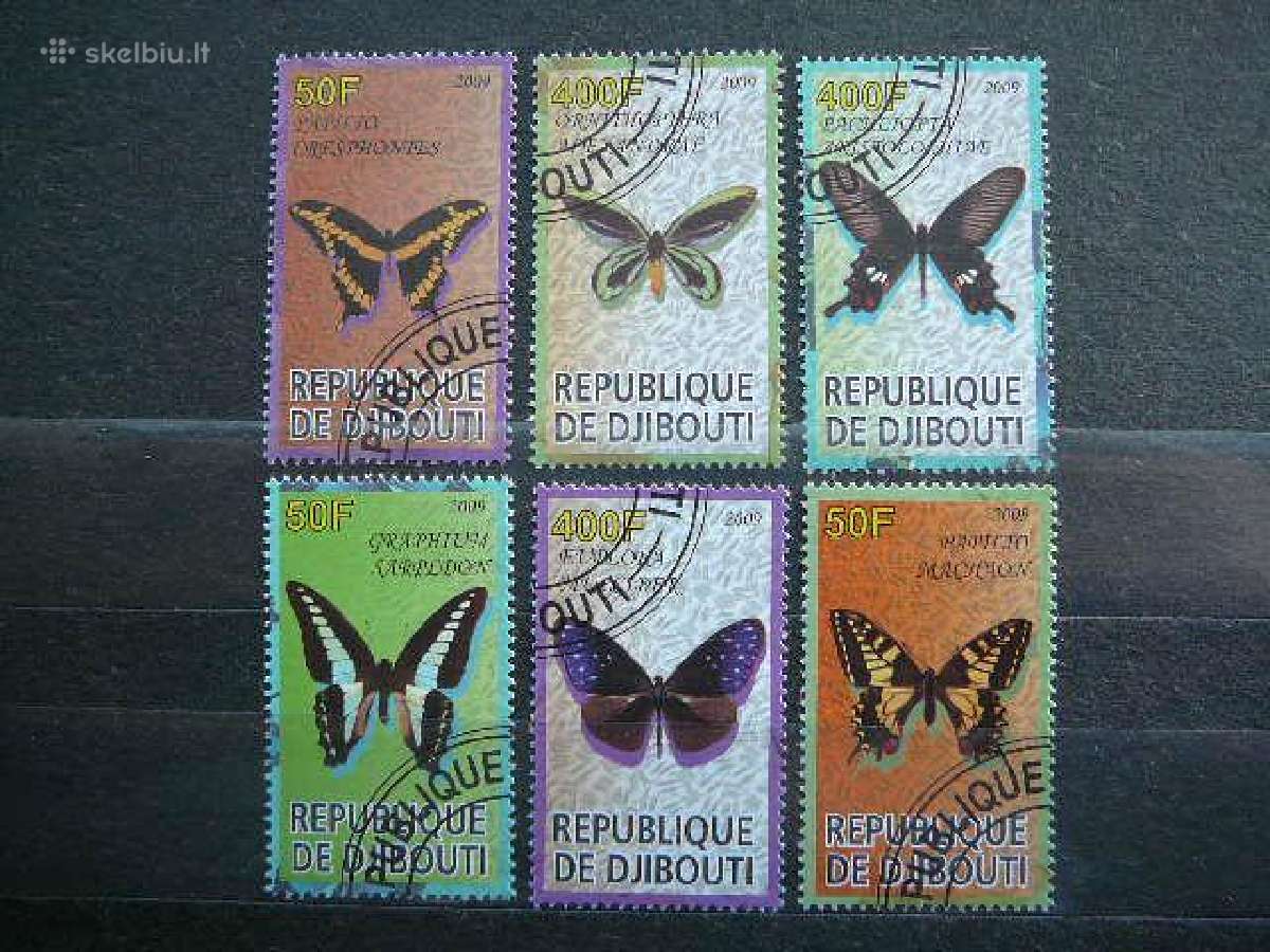 Drugeliai Dzibutis 2009 antsp. s544r