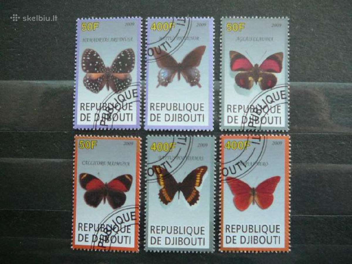 Drugeliai Dzibutis 2009 antsp. s555r