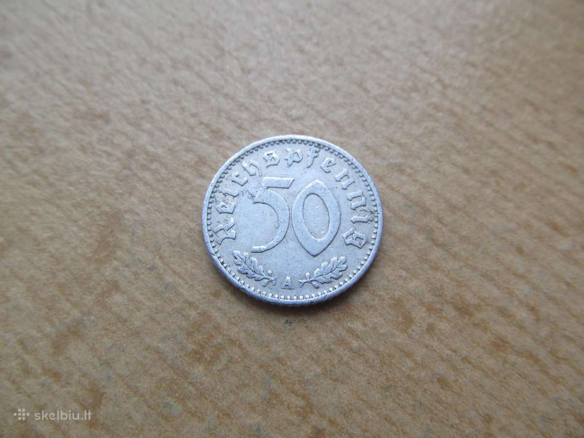 50 reichspfennig , Vokietija , 1935 A