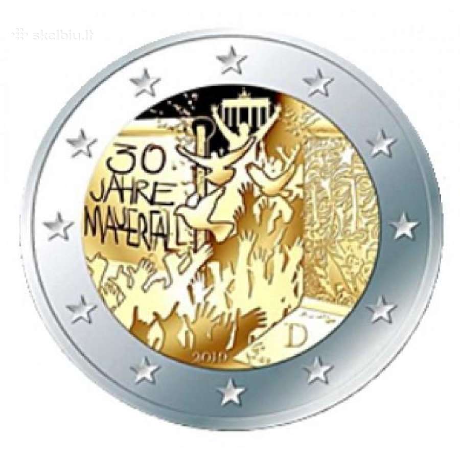 2019 Vokietija 2 eur - Berlyno siena (raidė A)