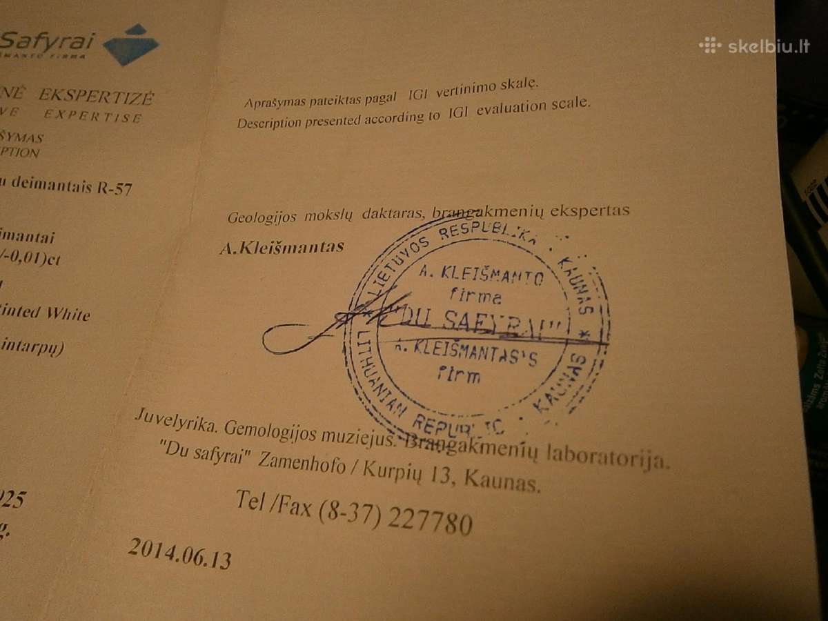 Auksinis pakabukas 375 pr su briliantais ir topazu - nuotraukos Nr. 8