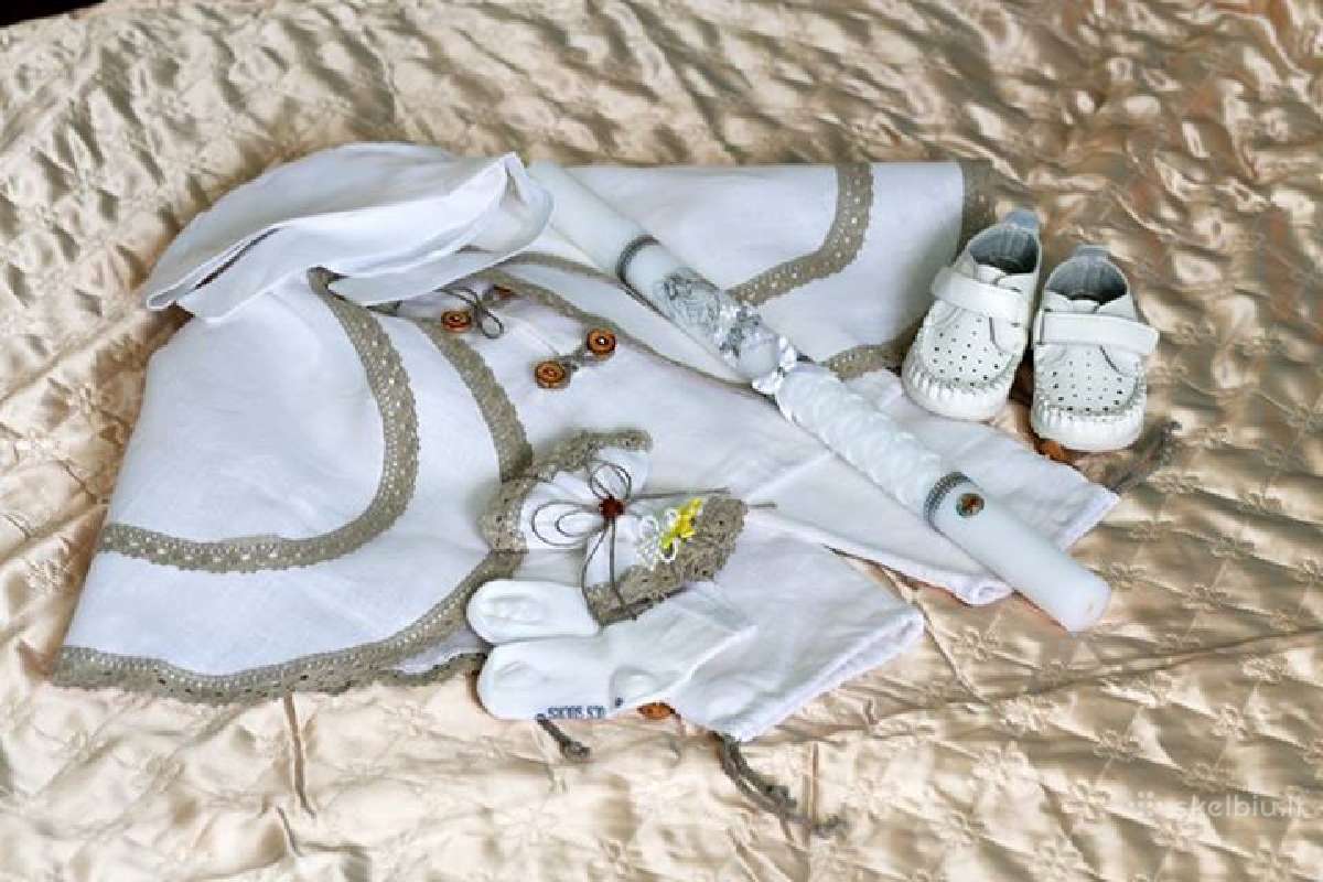 Lininiai Krikštynų Drabužėliai