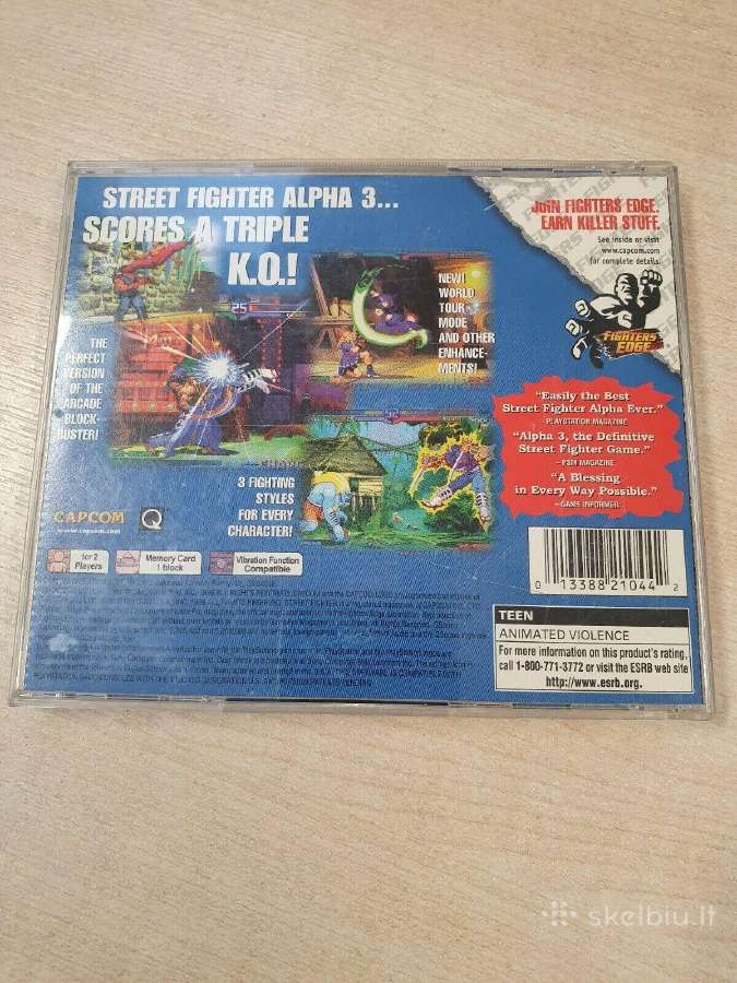 Street Fighter Alpha 3 (Sony Playstation 1) -Ntsc - nuotraukos Nr. 4