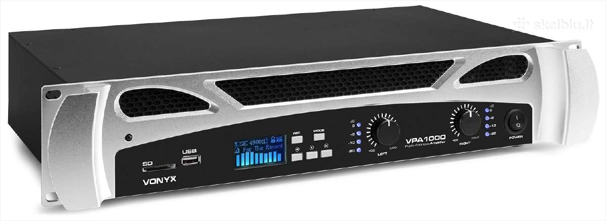2x500w stiprintuvas su Usb/bt/sd