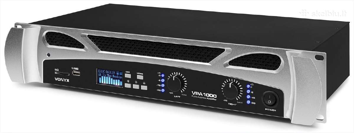 2x500w stiprintuvas su Usb/bt/sd - nuotraukos Nr. 2