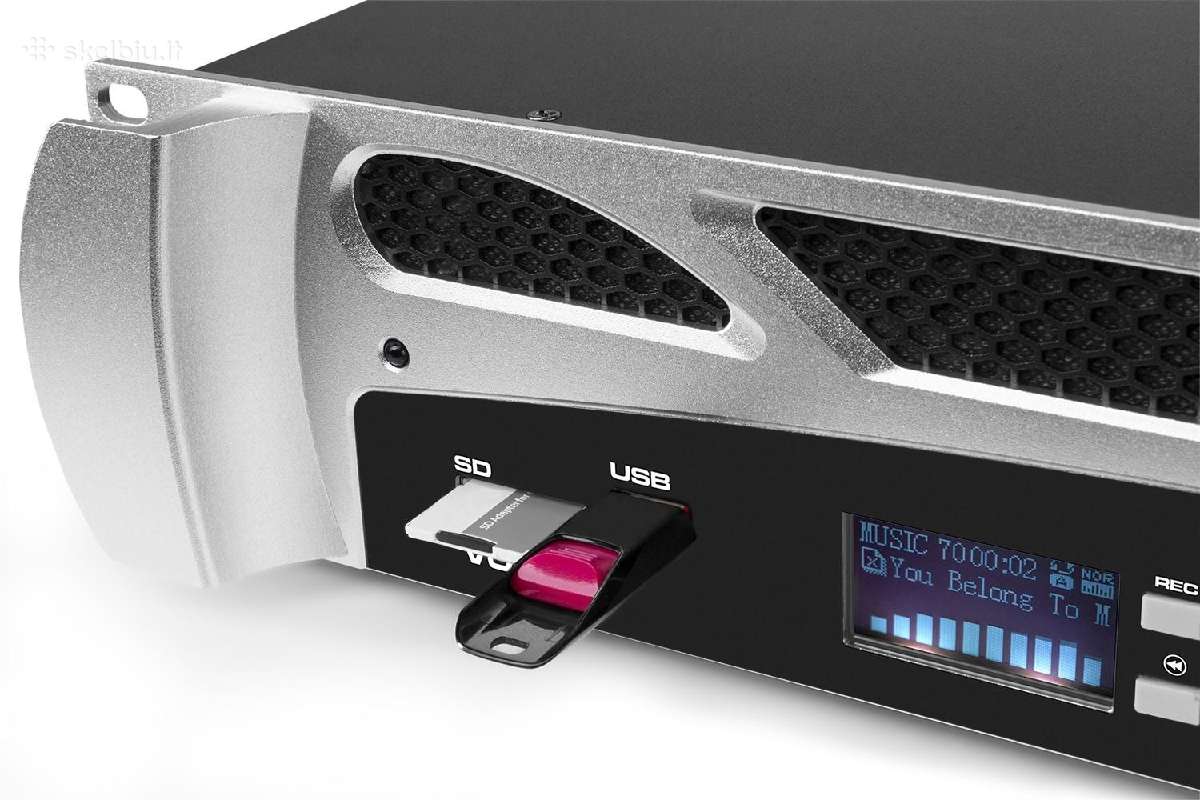 2x500w stiprintuvas su Usb/bt/sd - nuotraukos Nr. 3