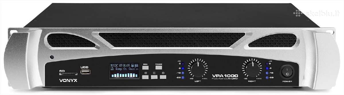 2x500w stiprintuvas su Usb/bt/sd - nuotraukos Nr. 6