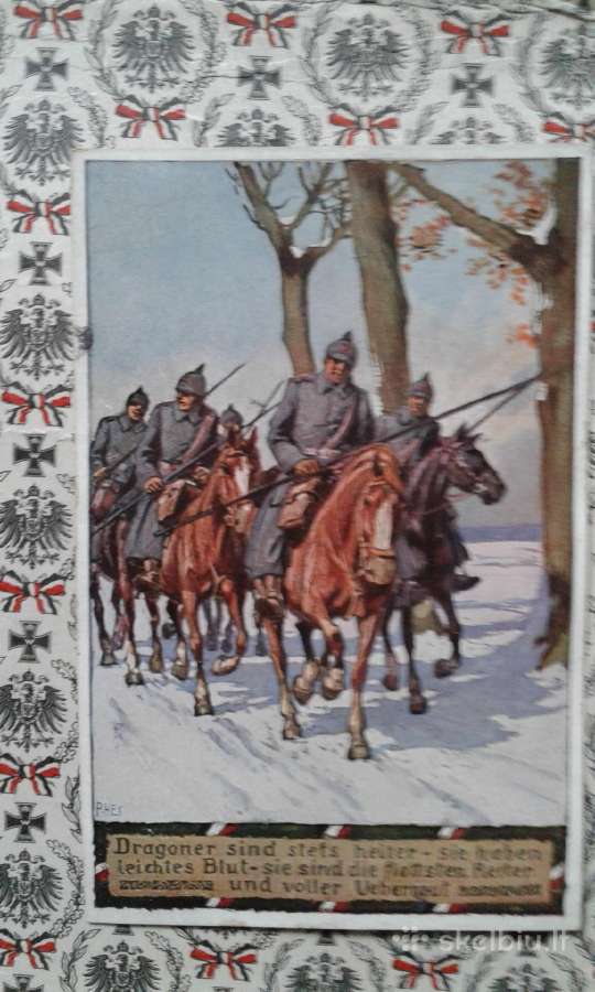 1910_1918 m. Kaizerio laikų atvirutės - nuotraukos Nr. 3