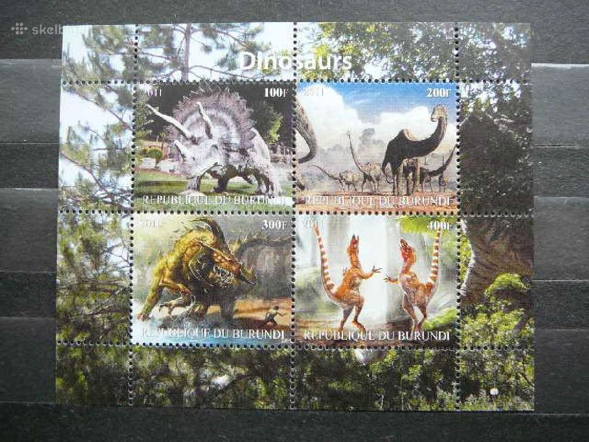 Dinozaurai Burundis 2011 svarus b1256