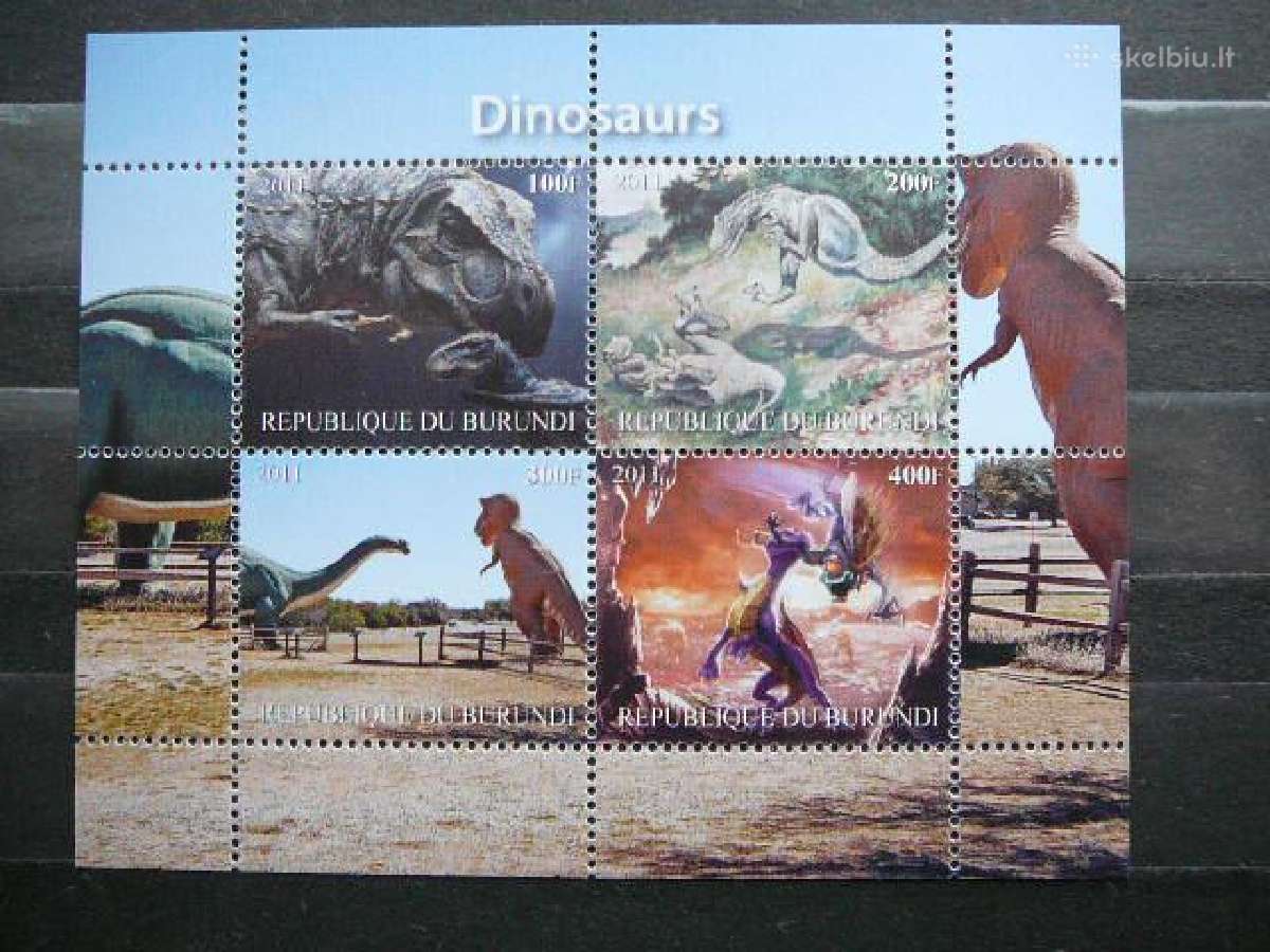 Dinozaurai Burundis 2011 svarus b1257