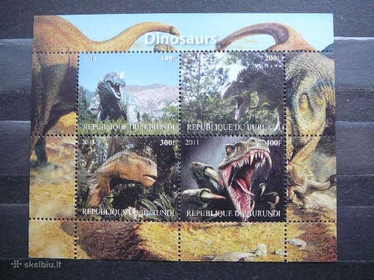 Dinozaurai Burundis 2011 svarus b1258