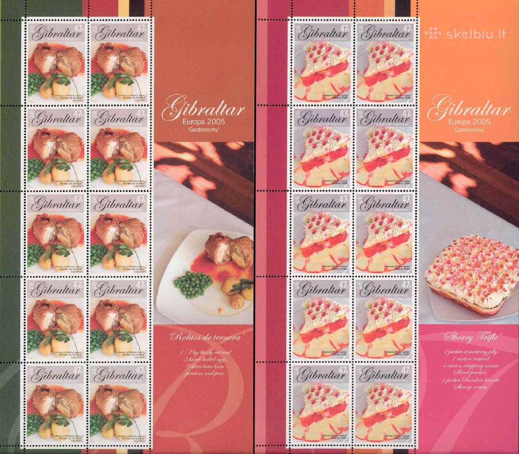 Gibraltaras 2005. Europa Cept - Gastronomija. - nuotraukos Nr. 3