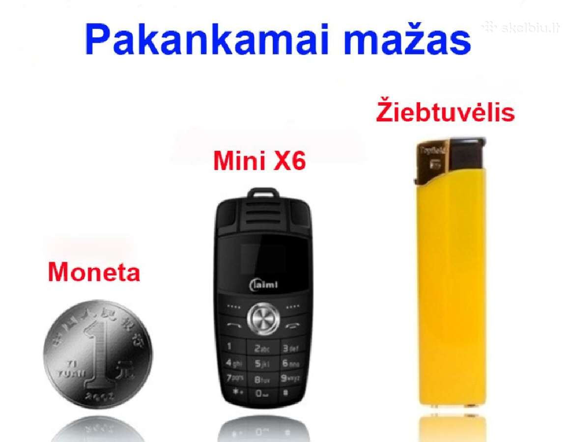 Mini telefonai X6 H-mobile ir B-v8 - nuotraukos Nr. 8