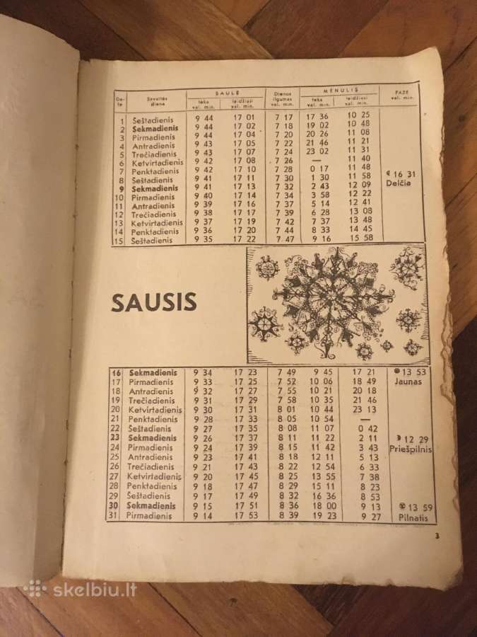 Kalendoriai - nuotraukos Nr. 3
