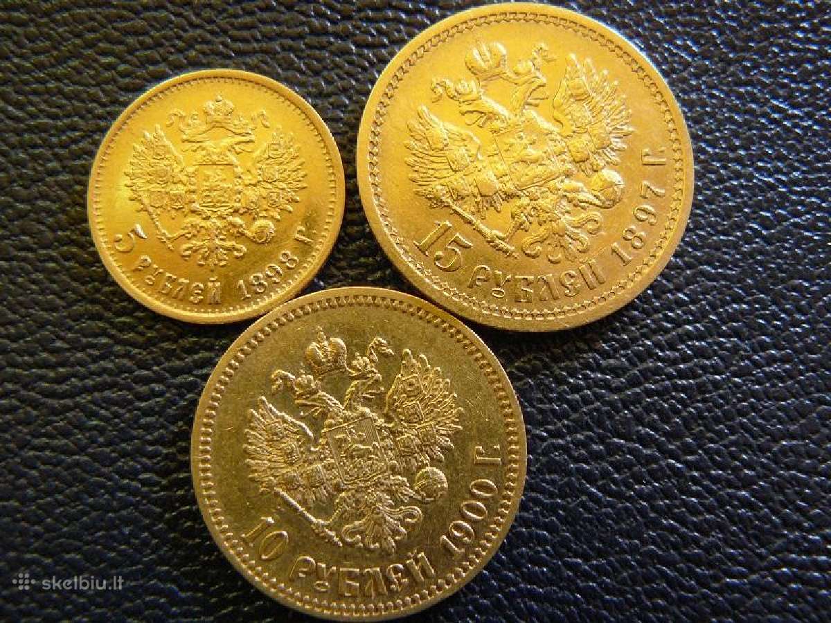 Perku Brangiai Carinės Rusijos auksines monetas. - nuotraukos Nr. 5