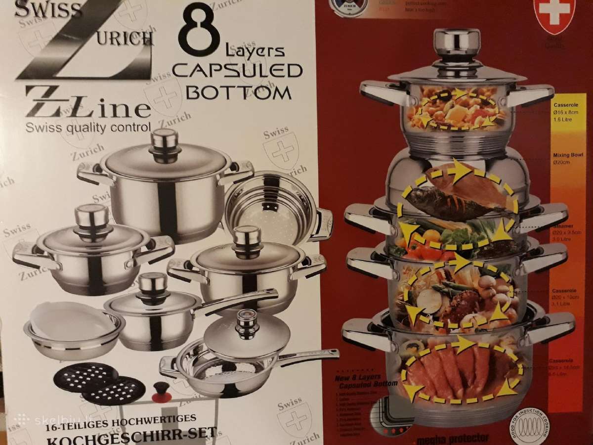 Puodas su ilga rankena ir puodas tradicinis 1,6 l. - nuotraukos Nr. 8