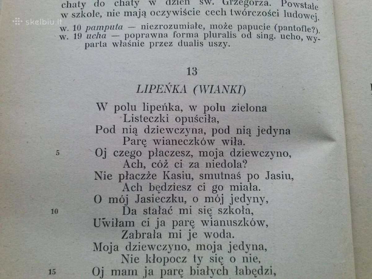 Knyga.piesni Polskie ludowe.1925 m. - nuotraukos Nr. 12