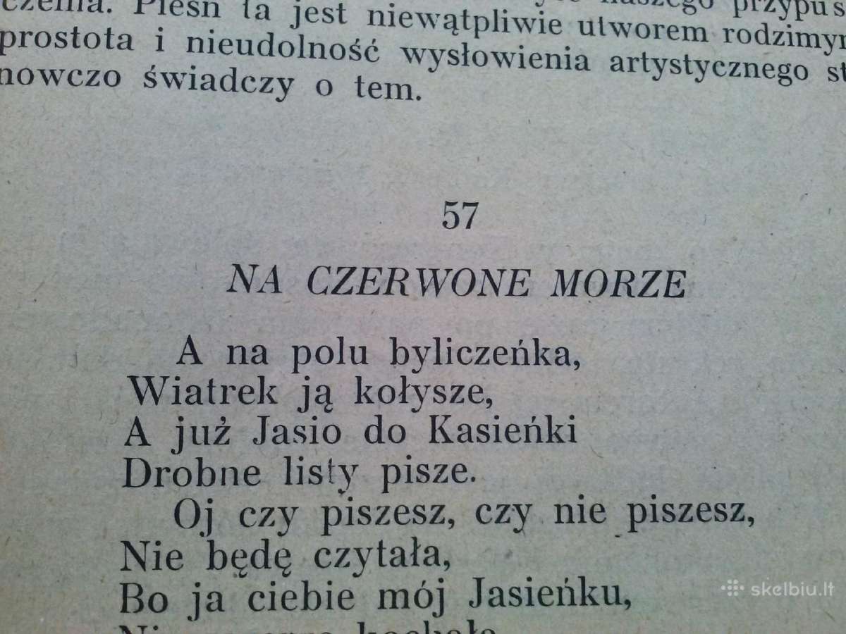Knyga.piesni Polskie ludowe.1925 m. - nuotraukos Nr. 17